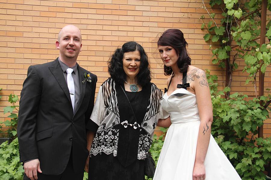 Photo with the officiant