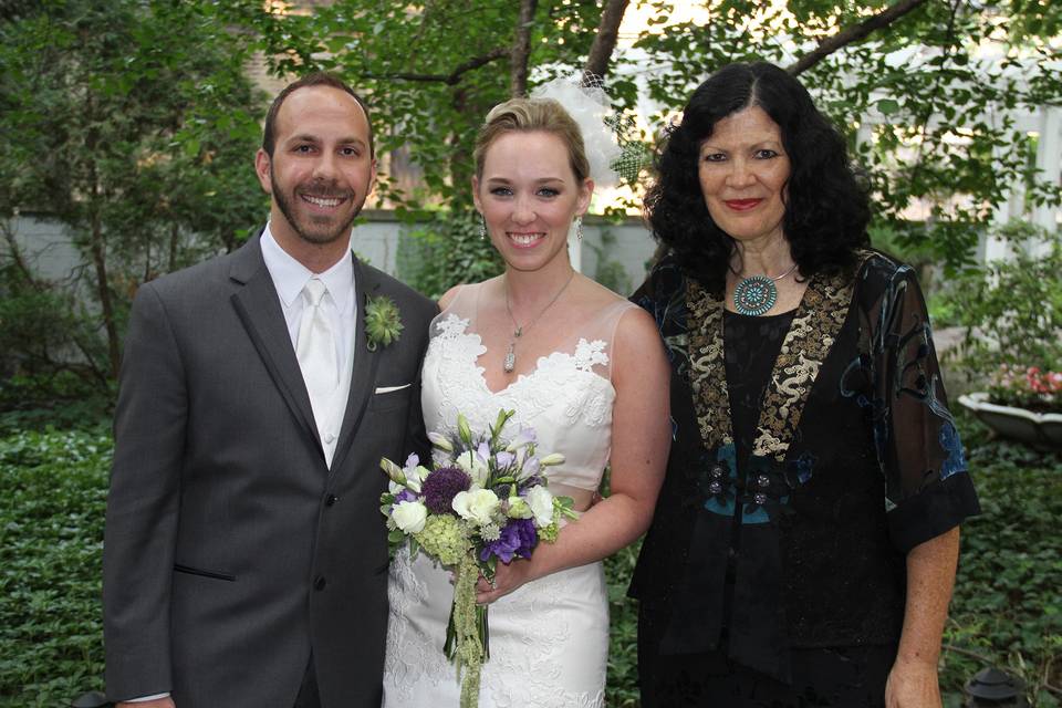 Photo with the officiant