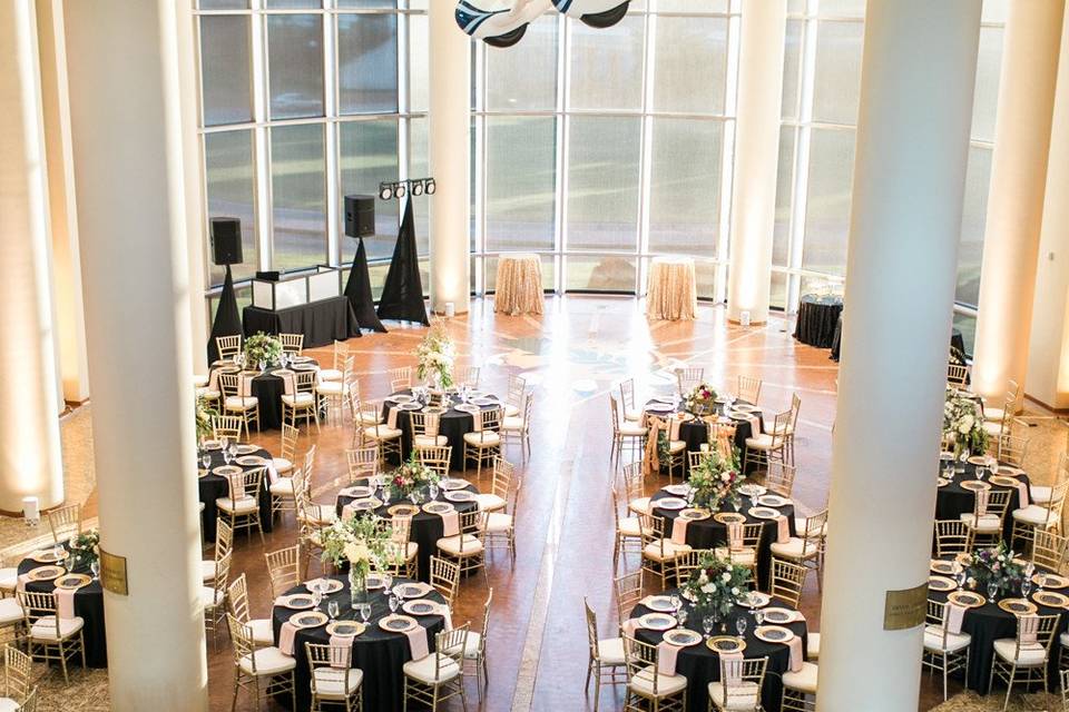 Wedding reception area