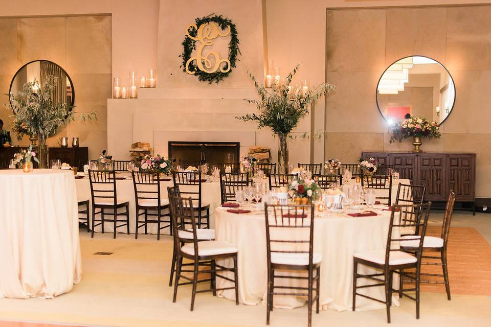 Wedding reception area