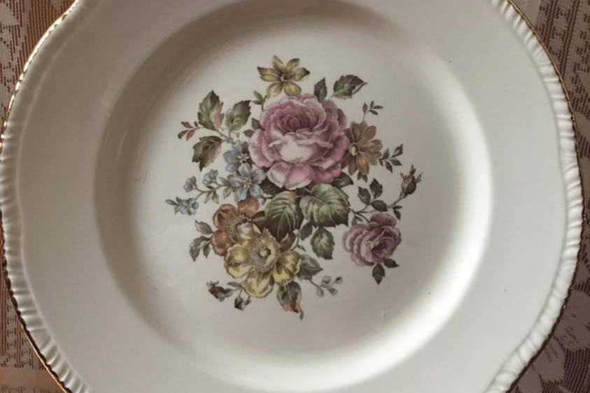 Floral plate