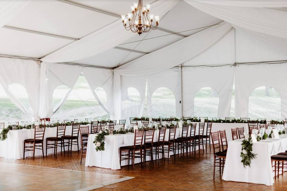 Tent Wooden Tables