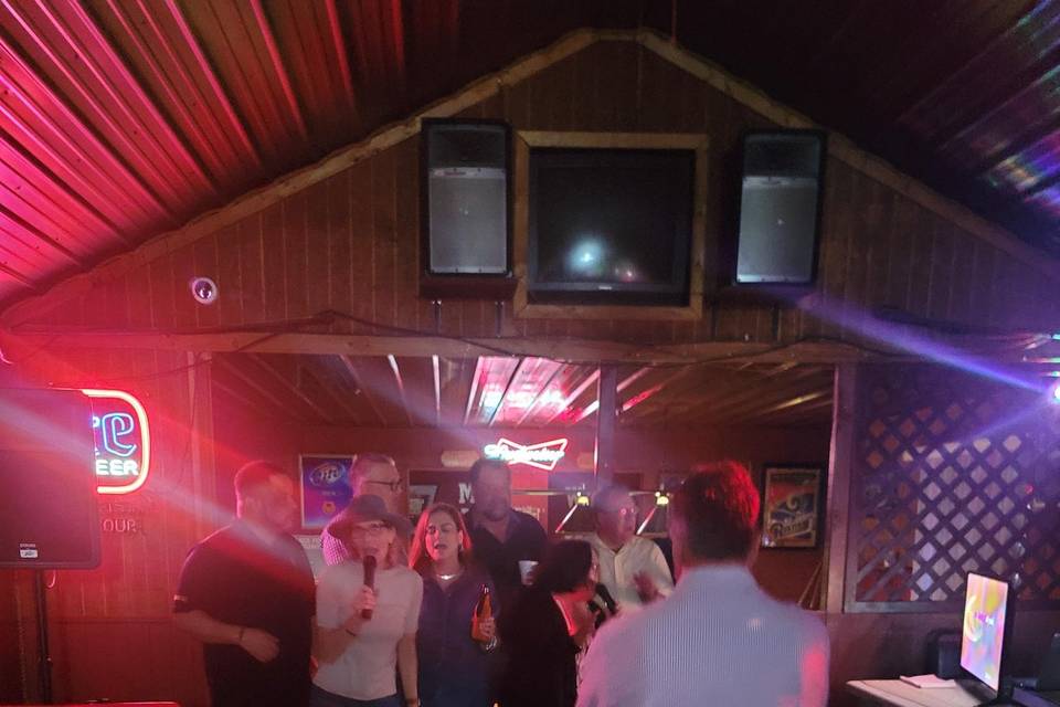 Class reunion singing the song