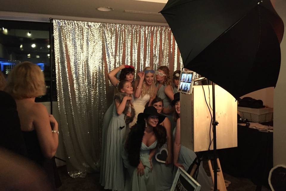 Bride and bridesmaid Photobooth