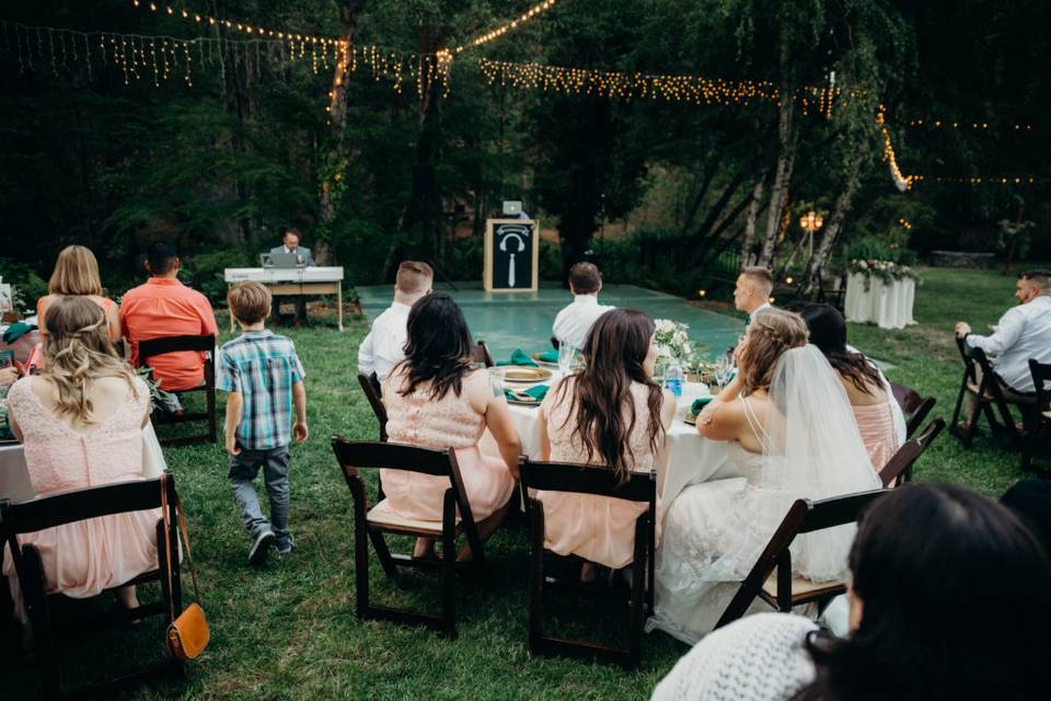 The table setup