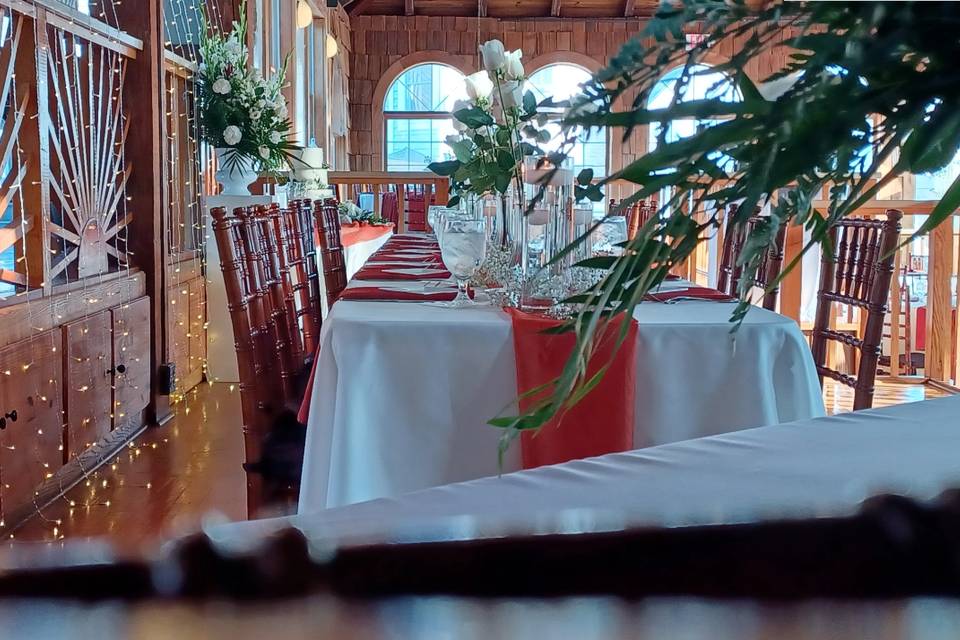 Side shot head table