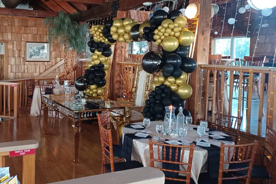 Celebration with balloons