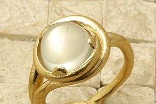 14K Yellow Gold Handmade Engagement Bridal Ring