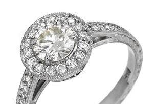 14K Yellow Gold Handmade Engagement Bridal Ring