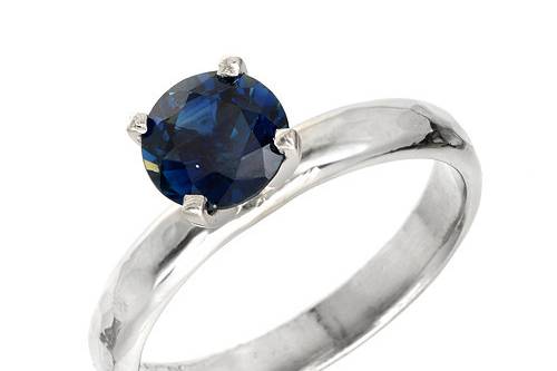 Platinum Sapphire Custom Engagement Ring