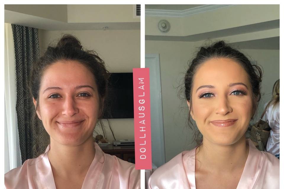 Before and after glam