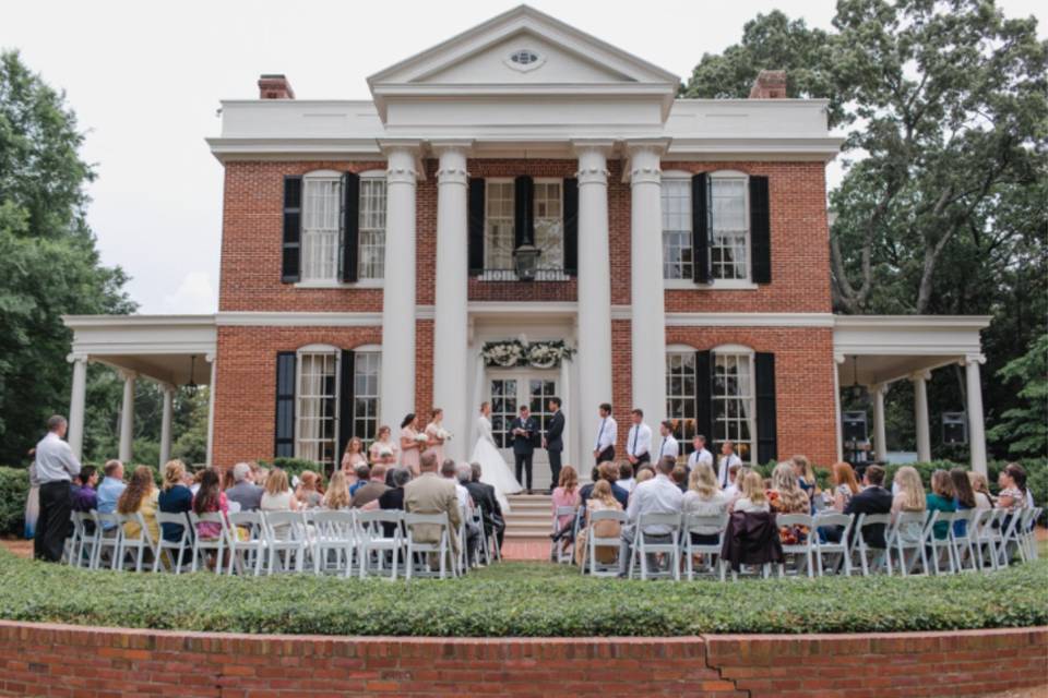 Ceremony on front porch