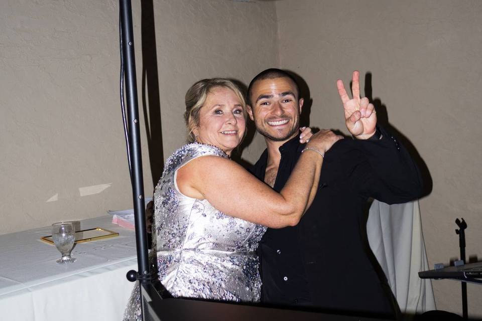 Bride and DJ Teal Tuesday