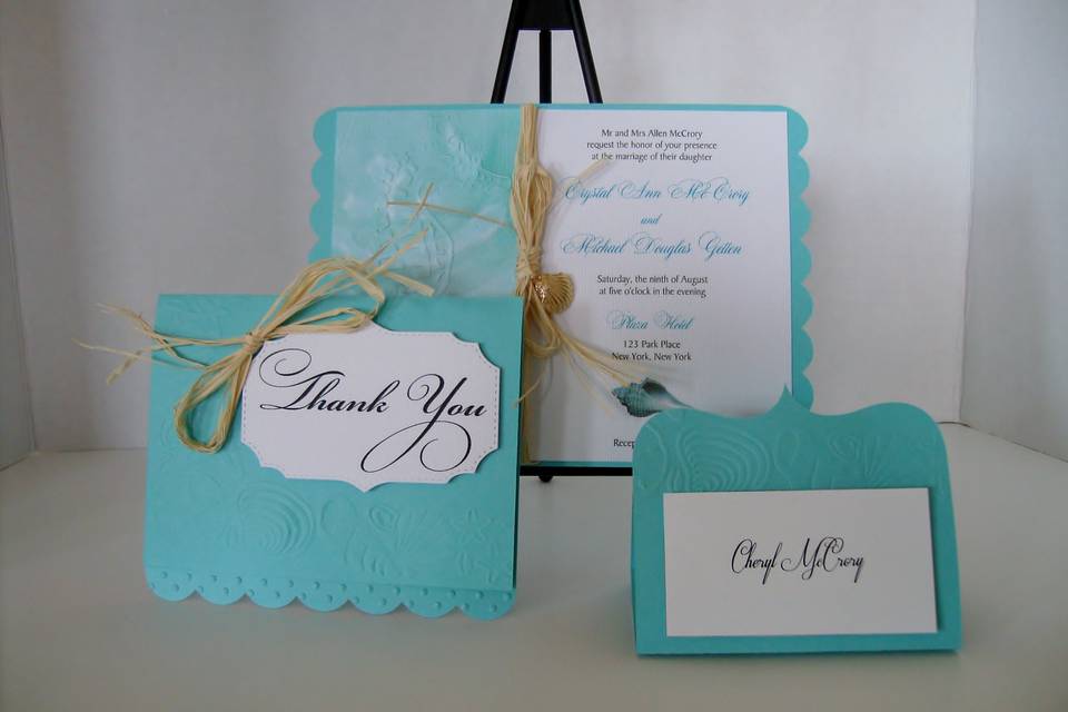 Beach Seahorse Invitation