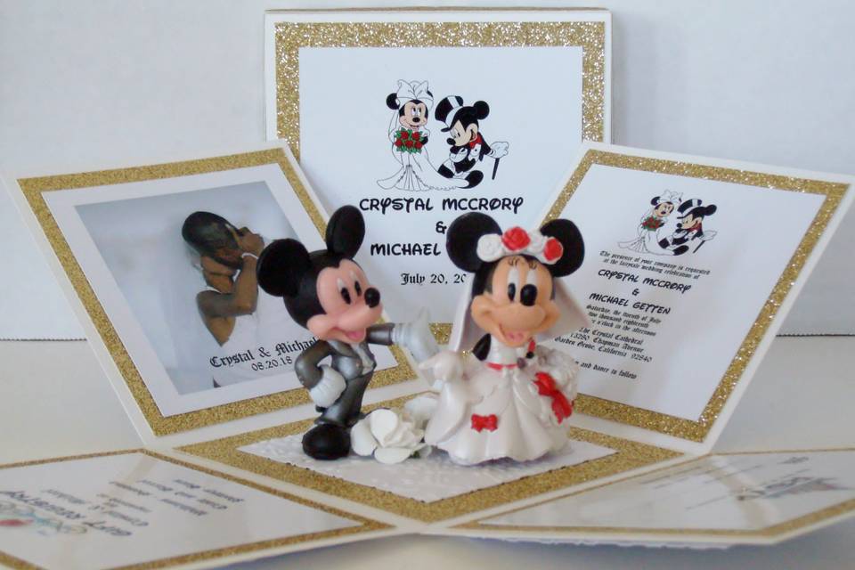Mickey & Minnie Wedding Invite