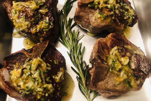Lamb in a rosemary vinaigrette