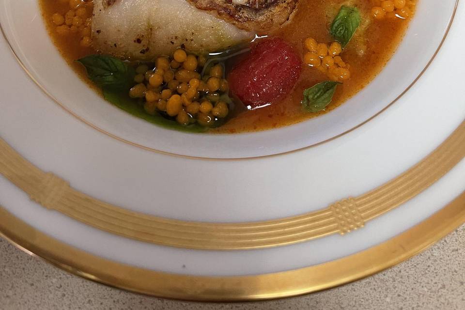Red snapper and tomato Ragu