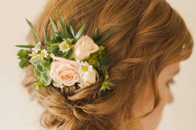 Flowers in hair