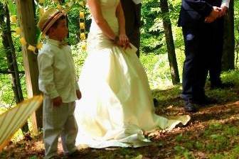 Outdoor wedding ceremony