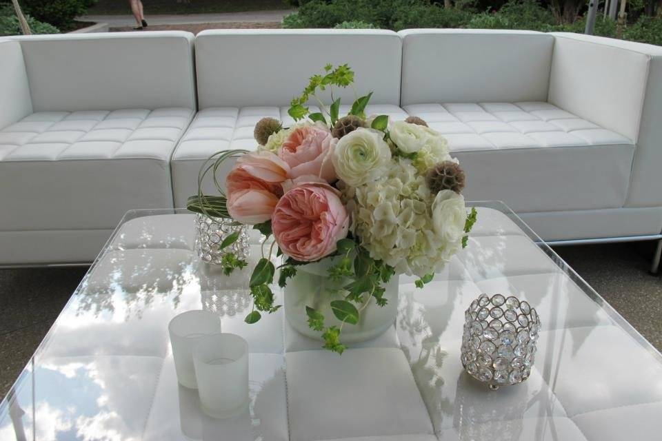 Flowers on the coffee table