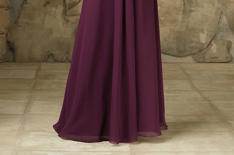 Style 107	Dreamy Lace Bodice Over Chiffon Morilee Long Bridesmaid Dress. Strapless with an Empire waist. Available in 13 colors.