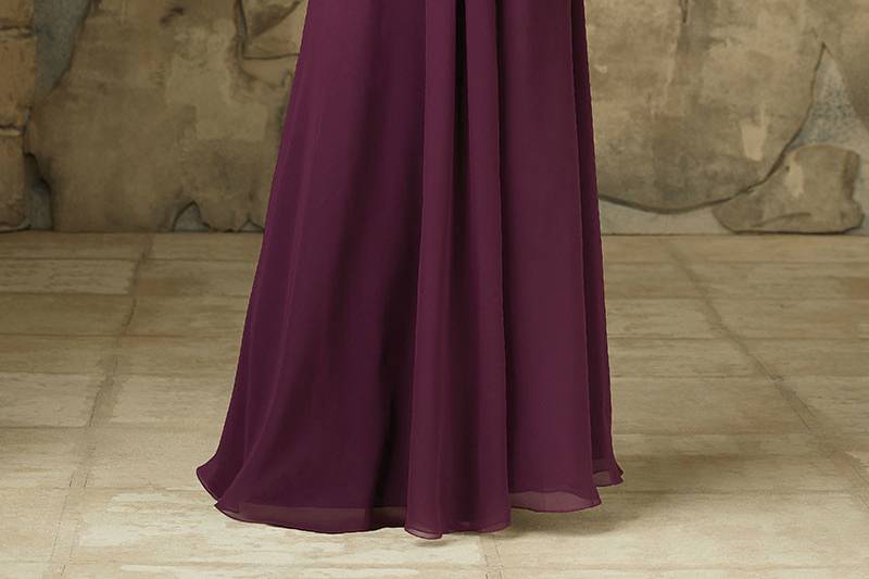 Style 107		Dreamy Lace Bodice Over Chiffon Morilee Long Bridesmaid Dress.  Strapless with an Empire waist.  Available in 13 colors.