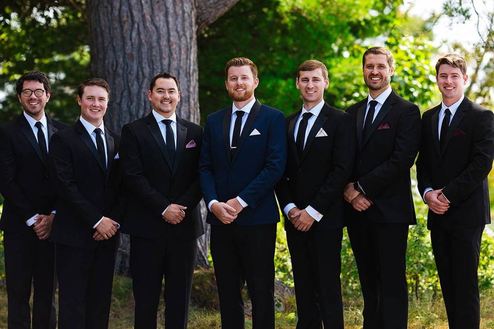 Black Milan Tux For Groomsmen