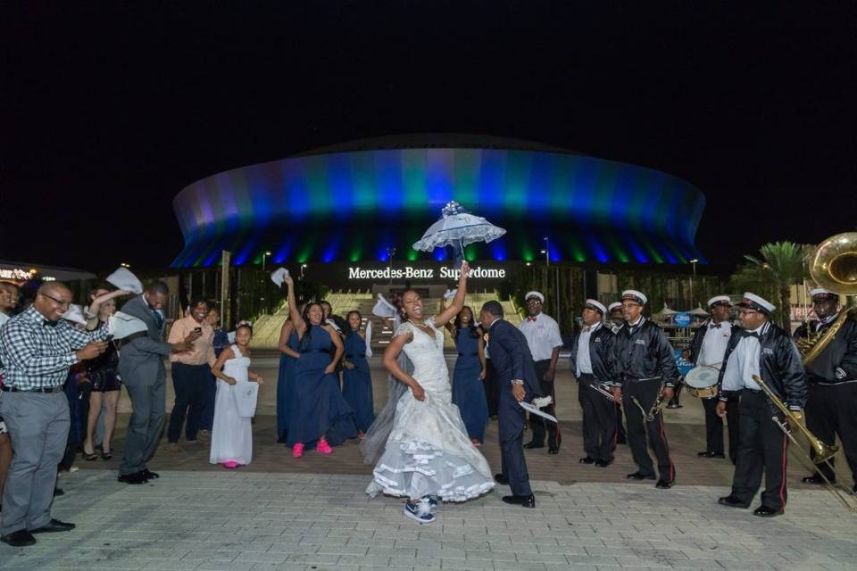 Superdome wedding