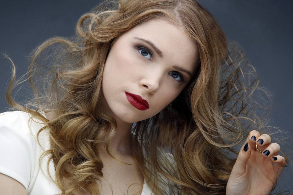 Model photo shoot makeup