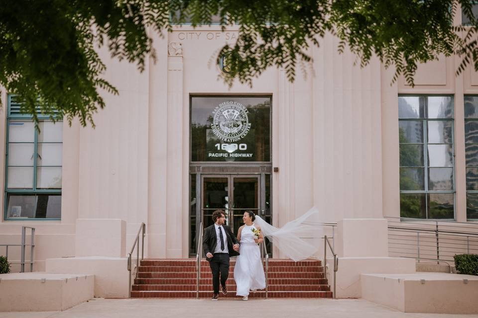 San Diego Courthouse Wedding