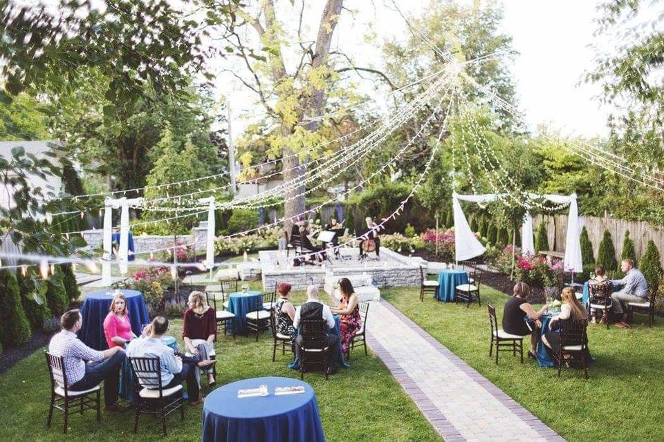 Outdoor reception area