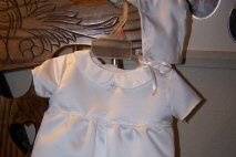 This Boy Romper style christening set was also made from 