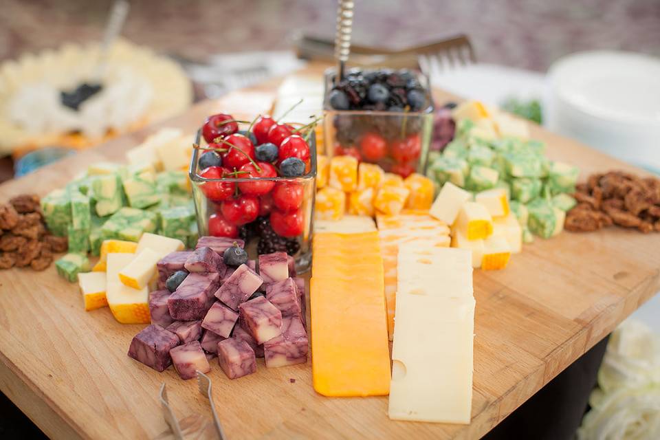 cheese board wedding cocktail hour