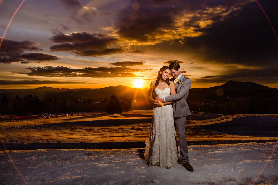 January Alpine Wedding