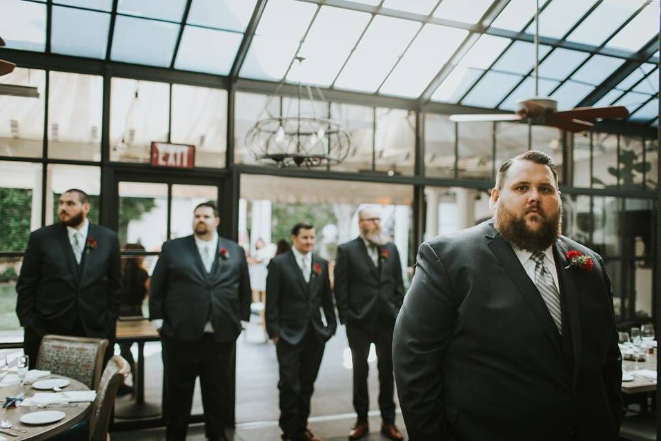 Groom and his groomsmen