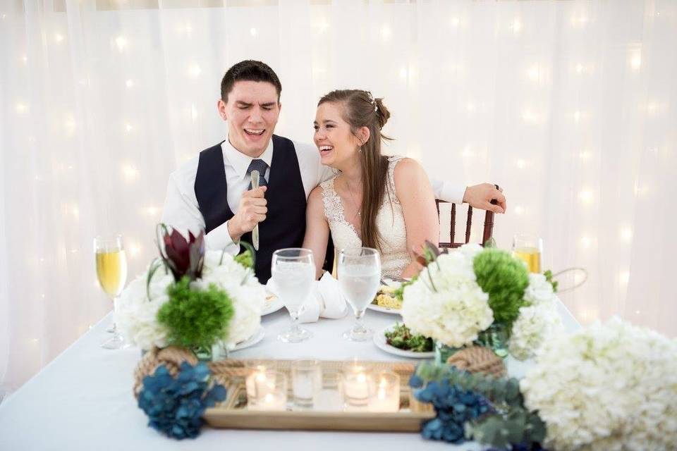 Couple enjoy a meal