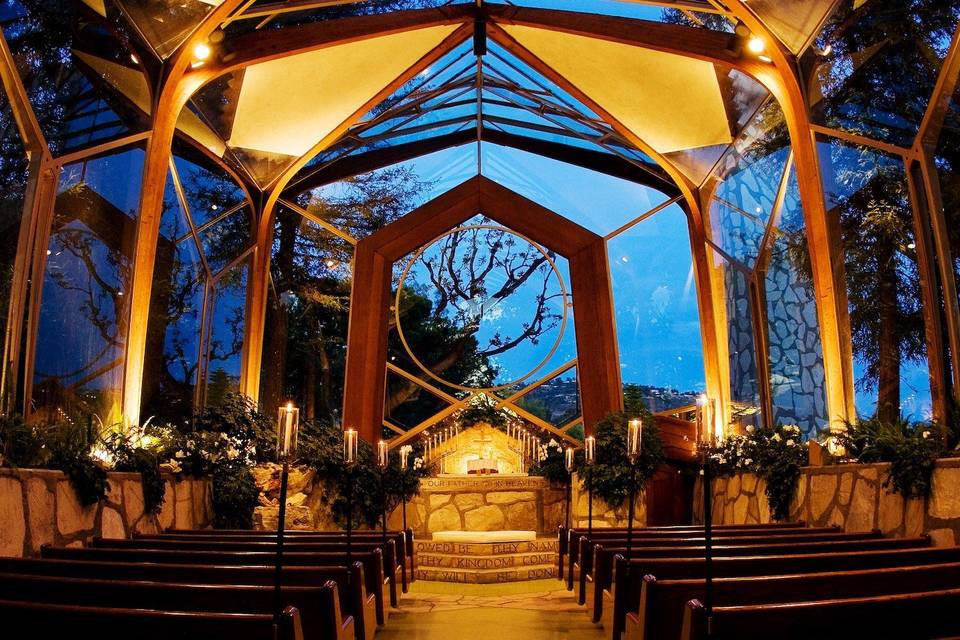 Chapel Interior at Night