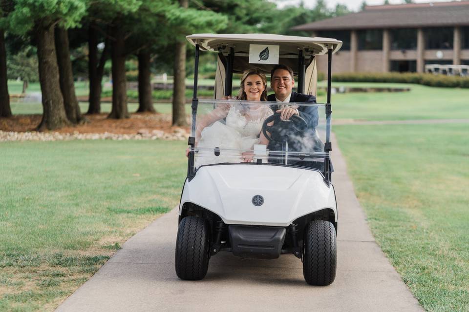 Golf-cart getaway