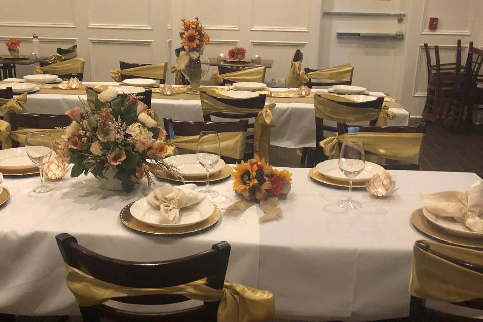 Gold and Ivory setting