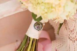 Make a Brides Bouquet mean even more with a customized locket from the mother of the bride or maid of honor.  Gifts that share how mush you love them...