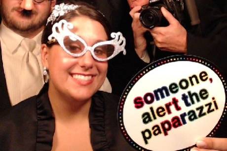 Inside the photo booth