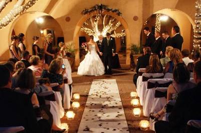 Candlelit wedding