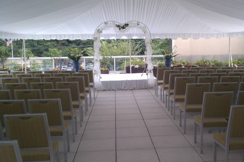 Ceremony setup
