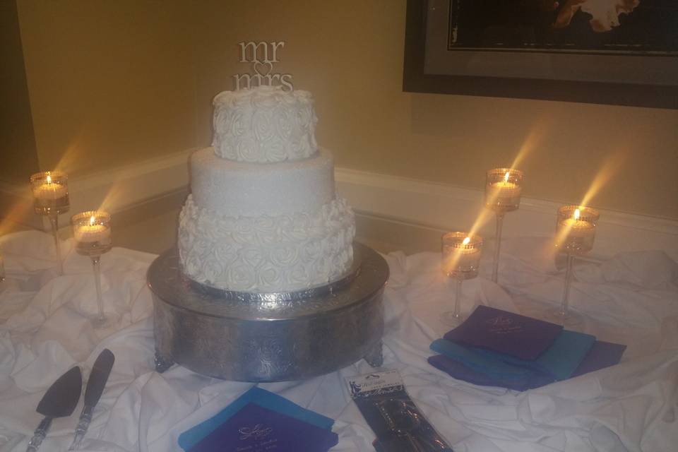 Wedding cake display