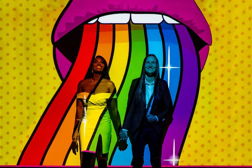 LGBTQ wedding Rainbow
