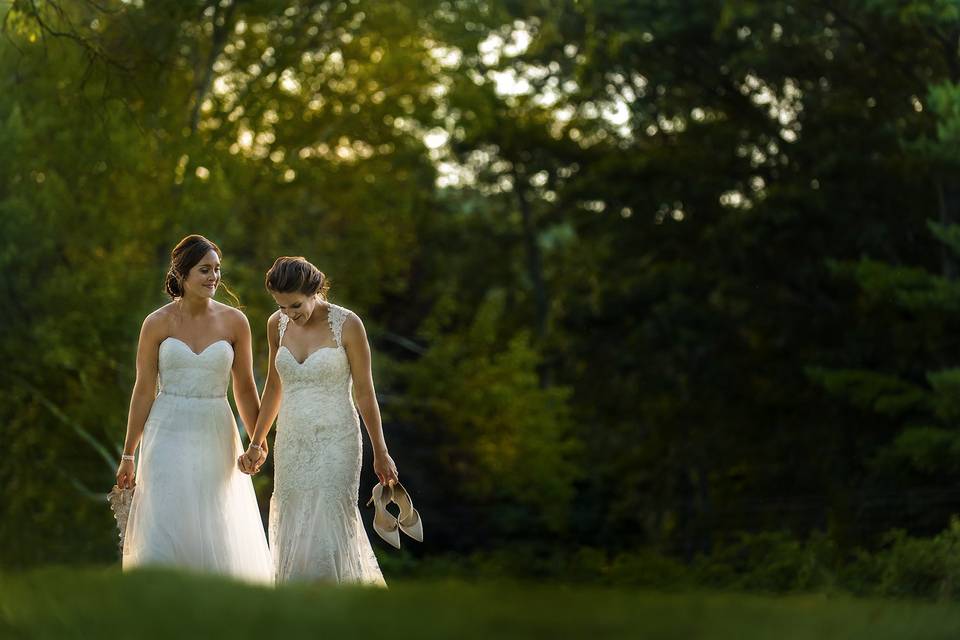 Brides Walking