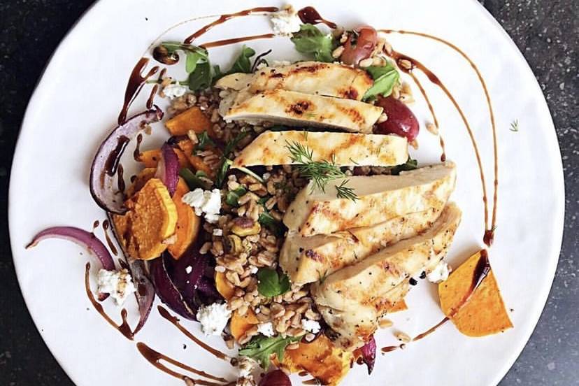 Grilled Chicken with Farro