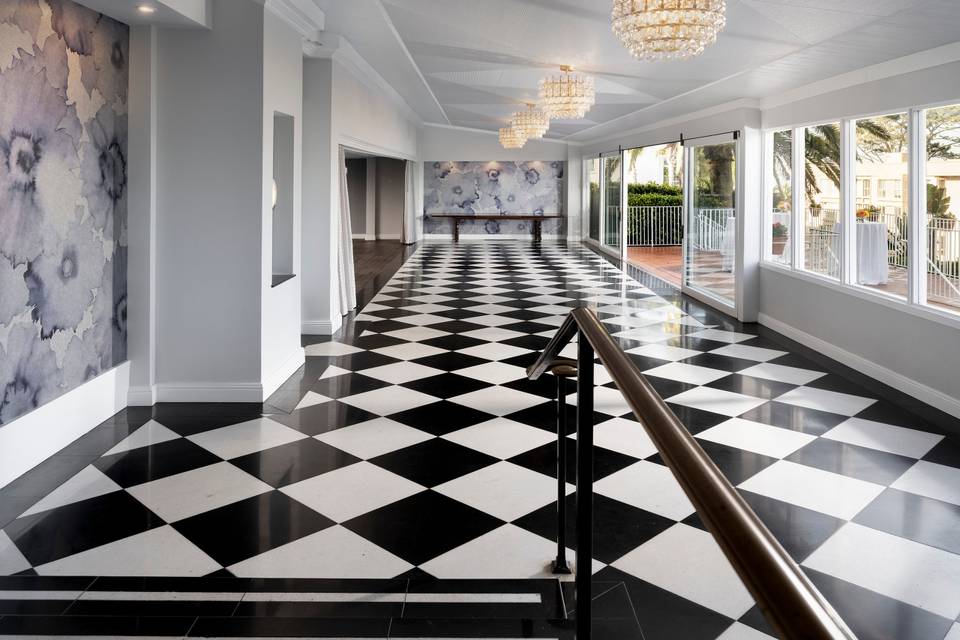 Classic checkered tiles