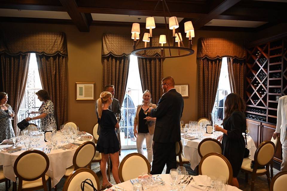 Wine Room set for 30 guests