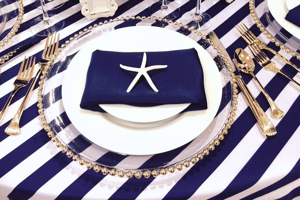 Nautical table setting